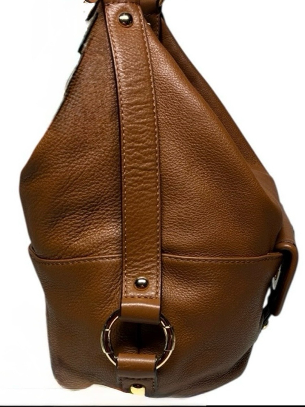 Michael Kors Leather Hobo Bag Luggage Brown - Picture 4 of 16